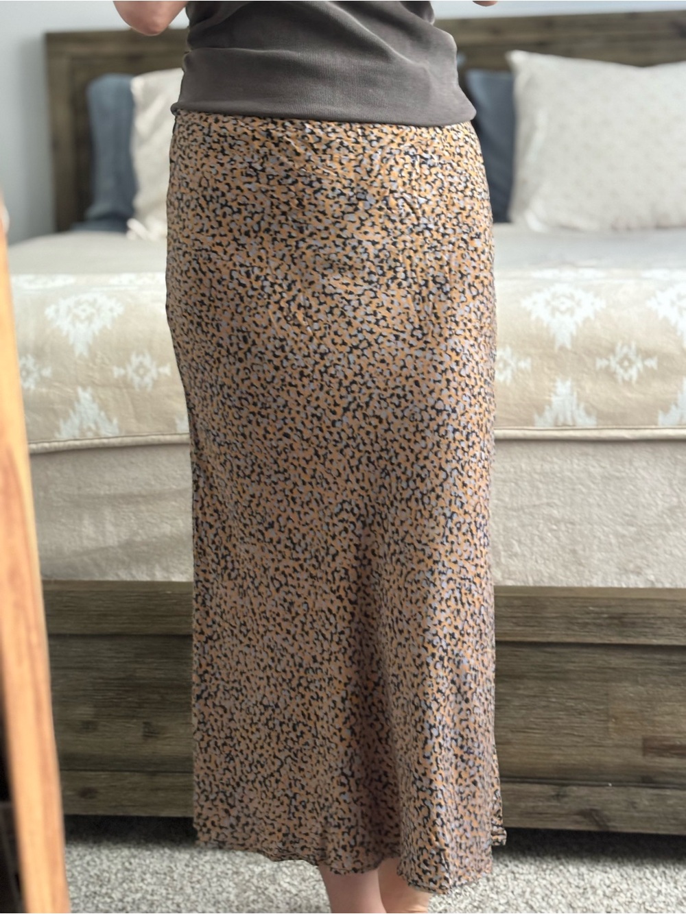 Greylin Leopard Print Skirt